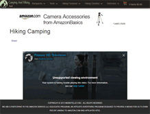 Tablet Screenshot of campingandhikingstuff.com